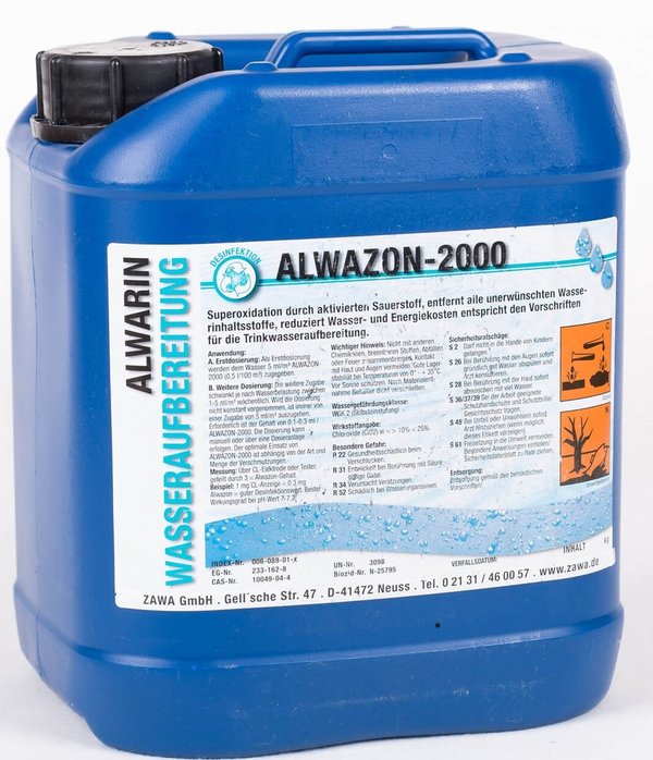 Alwazon – 2000 - aktivierender Sauerstoff (CLO2), flüssig, High-Chem-Produkt, 25 kg